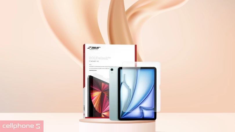 Kính cường lực Apple Ipad Air 10.9 2024 Zeelot Solidsleek - Chống va đập, trầy xước vượt trội