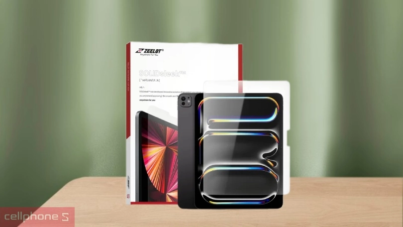 Kính cường lực Apple iPad Air / Pro 13 2024 Zeelot Solidsleek – Chịu lực ấn tượng
