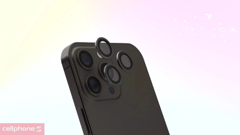 Miếng dán camera iPhone 14 Pro/14 Pro Max Jcpal viền màu