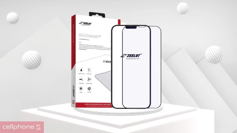 Đánh giá thiết kế Kính cường lực iPhone 14/13/13 Pro Zeelot Solidsleek
