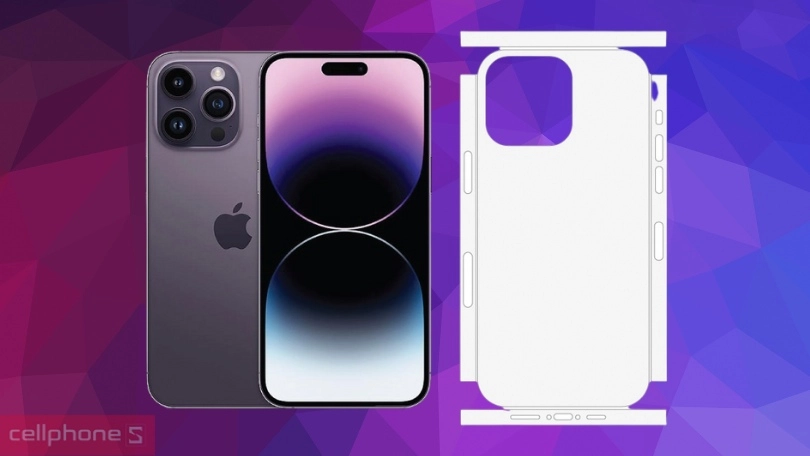 Miếng dán PPF iPhone 14 Pro Full viền mặt sau