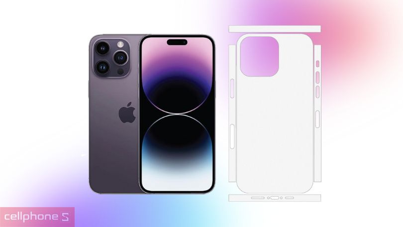 Dán màn hình iPhone 14 Pro Max PPF Nhám Full Viền mặt sau