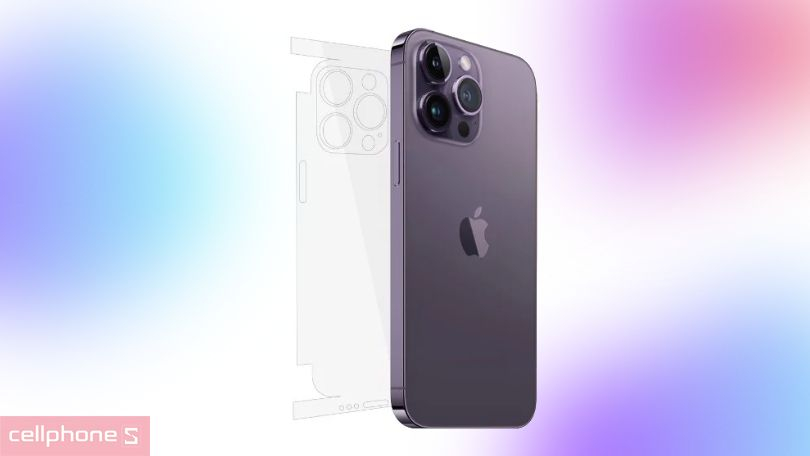 Dán màn hình iPhone 14 Pro Max PPF Nhám Full Viền mặt sau