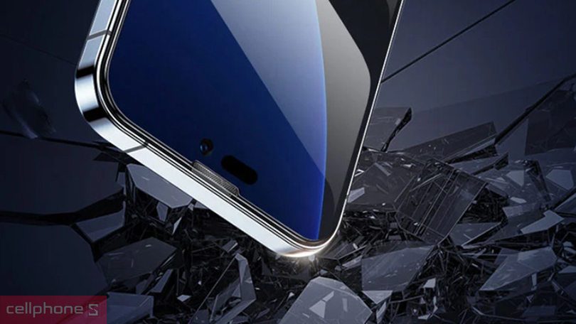 Kính cường lực iPhone 14 Pro Mipow Premium khung trợ dán