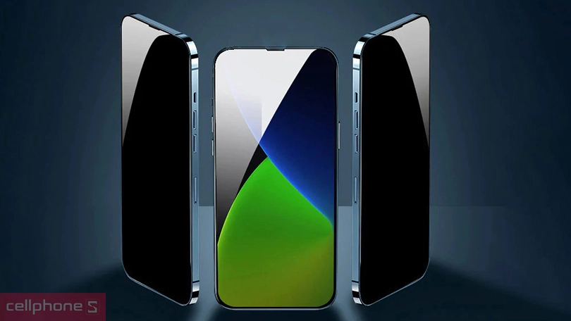 Kính cường lực iPhone 14 Pro Mipow Premium Privacy - Chống nhìn trộm hiệu quả