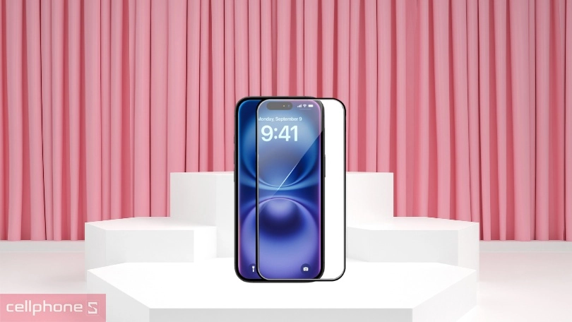 Chất liệu kính cường lực iPhone 16 Mipow Premium