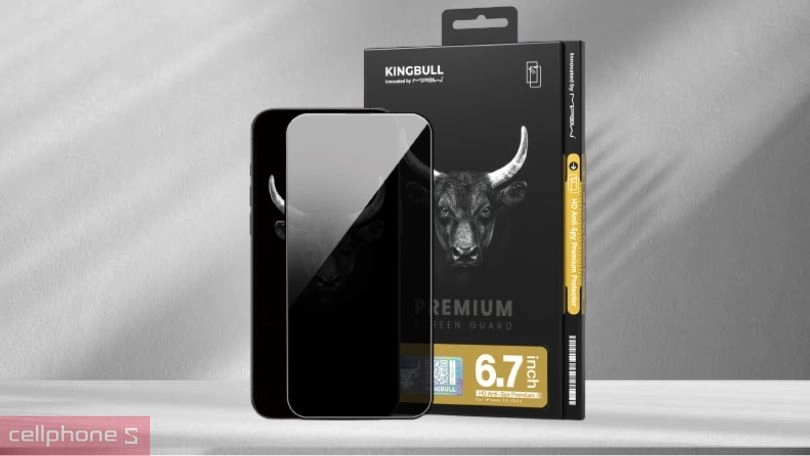 Apple iPhone 16 Plus dán va đập chống nhìn trộm Mipow Premium Privacy full cao cấp