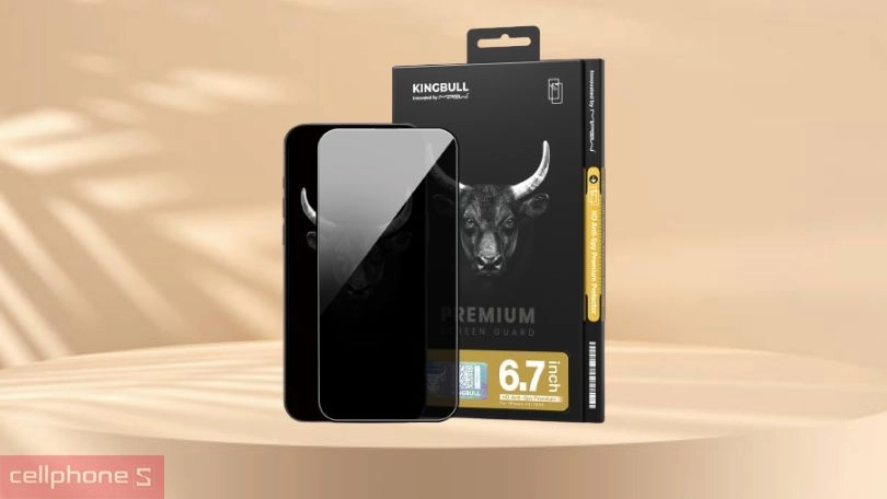 Apple iPhone 16 Plus dán va đập chống nhìn trộm Mipow Premium Privacy full cao cấp