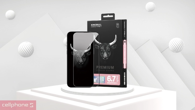 Chất liệu kính cường lực iPhone 16 Plus Mipow Premium