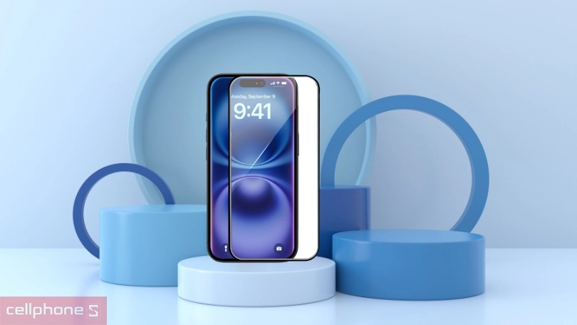 Thiết kế kính cường lực iPhone 16 Plus Mipow Premium