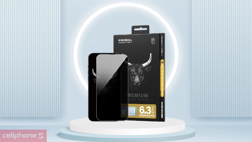 Chất lượng kính cường lực iPhone 16 Pro chống nhìn trộm Mipow Premium Privacy