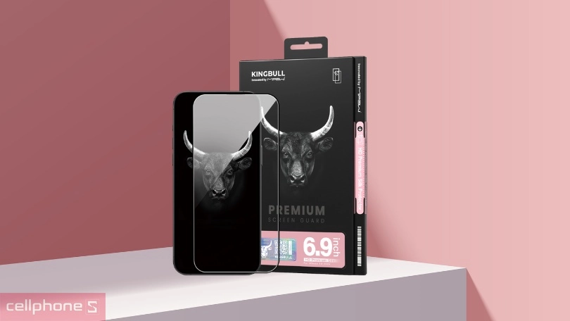 Độ cứng kính cường lực iPhone 16 Pro Max Mipow Premium Full