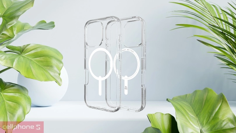 Thiết kế ốp lưng iPhone 16 Pro Max Zagg Crystal Palace with MagSafe Clear