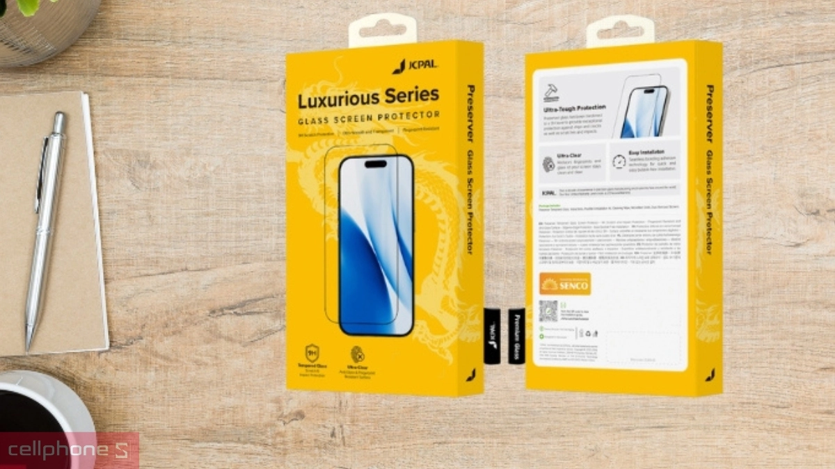 Thiết kế trong suốt và chắc chắn khi dùng