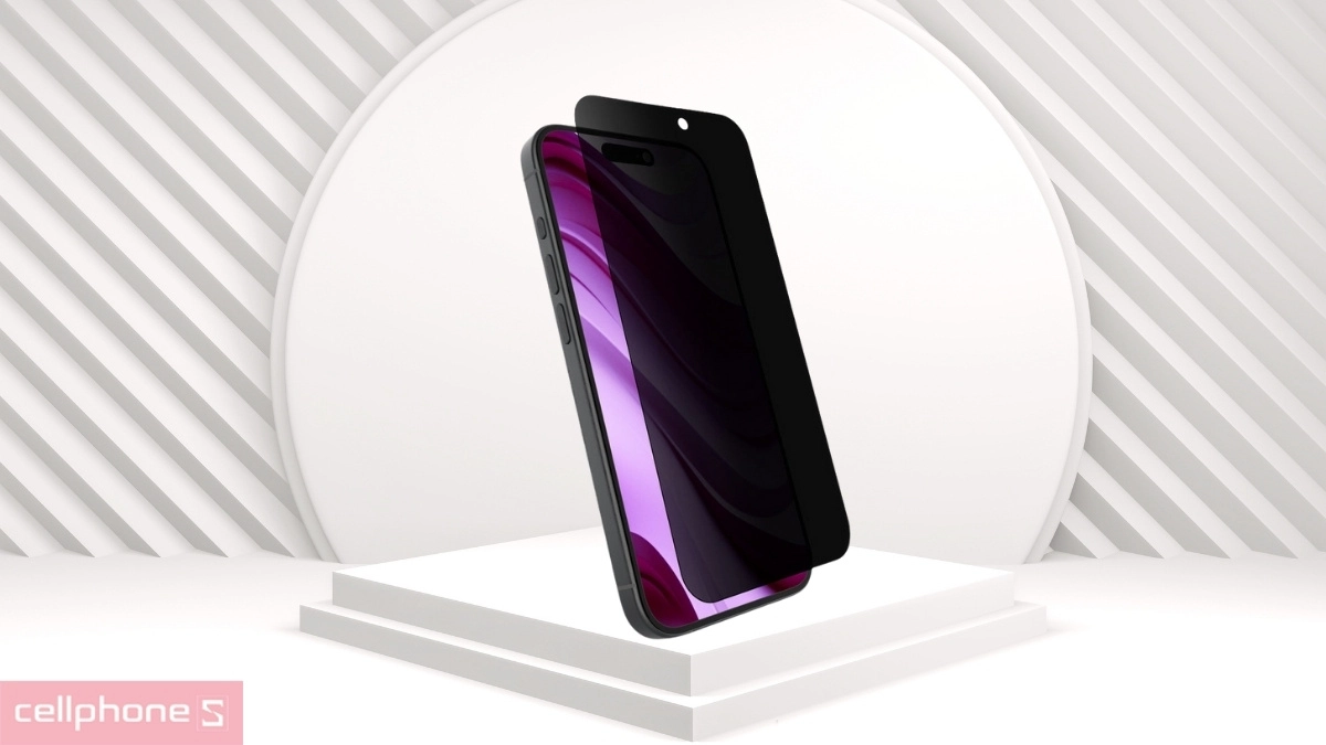 Kính cường lực iPhone Air JCPal chống nhìn trộm full - Bảo mật tối đa