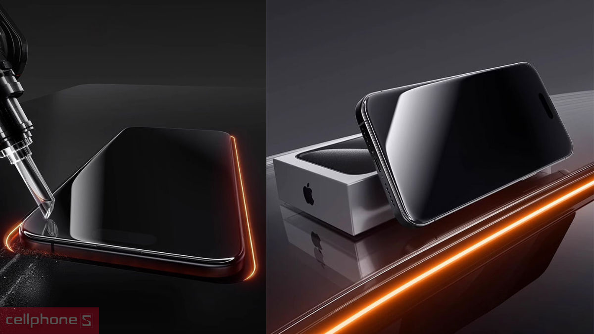 Độ bền và khả năng kháng nhìn trộm của kính cường lực iPhone 17 Mipow chống nhìn trộm Premium Full