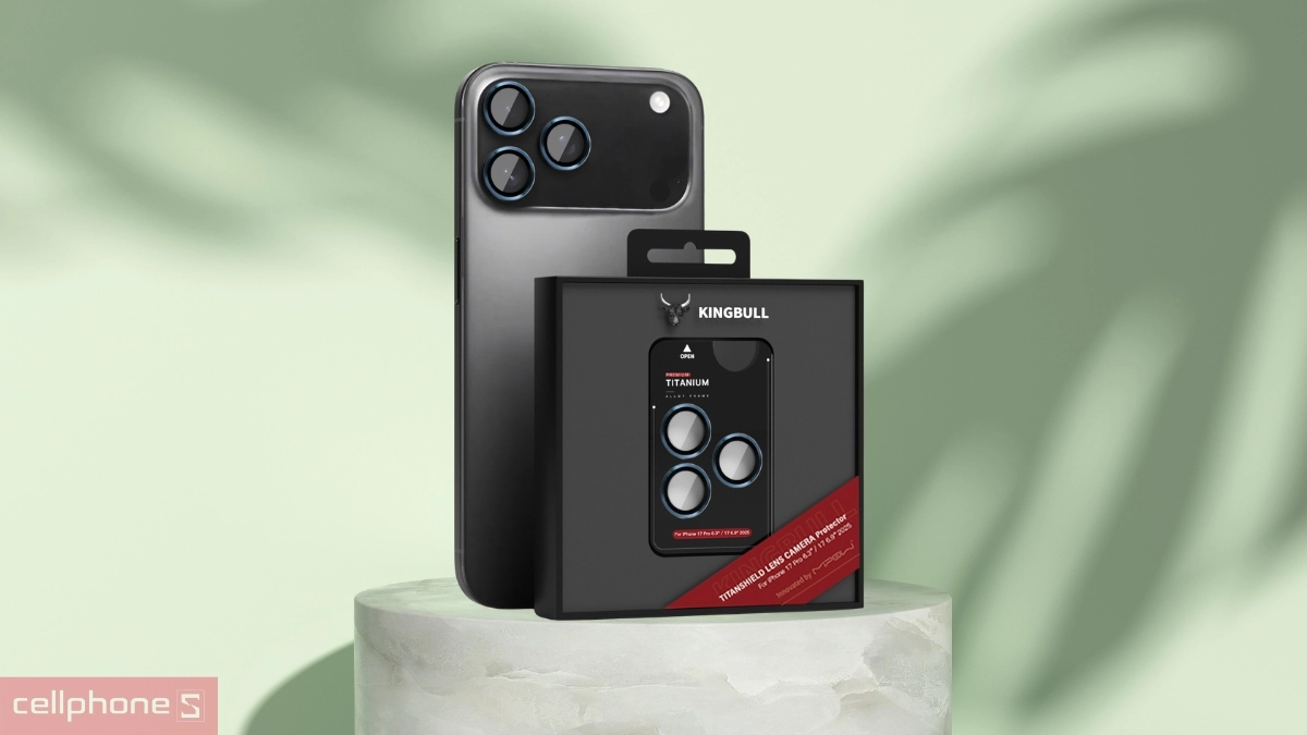 Thiết kế, khả năng hỗ trợ lắp đặt của miếng dán camera iPhone 17 Pro/17 Pro Max Mipow