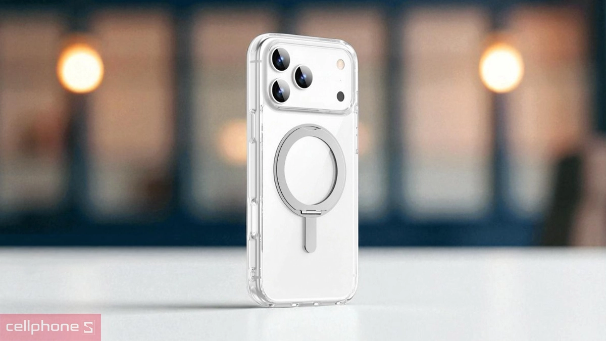 Ốp lưng iPhone 17 Pro Max Wiwu IShield Ultra MCC-201 Transparent trong suốt - Bảo vệ chắc chắn, giữ nguyên vẻ đẹp máy