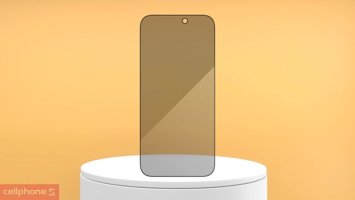 Khả năng hiển thị trong trẻo, dễ sử dụng của kính cường lực iPhone 17 Pro Max Zagg chống nhìn trộm Full