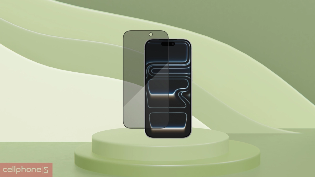Khả năng bảo vệ màn hình ấn tượng của kính cường lực iPhone 17 Pro ZAGG chống nhìn trộm full