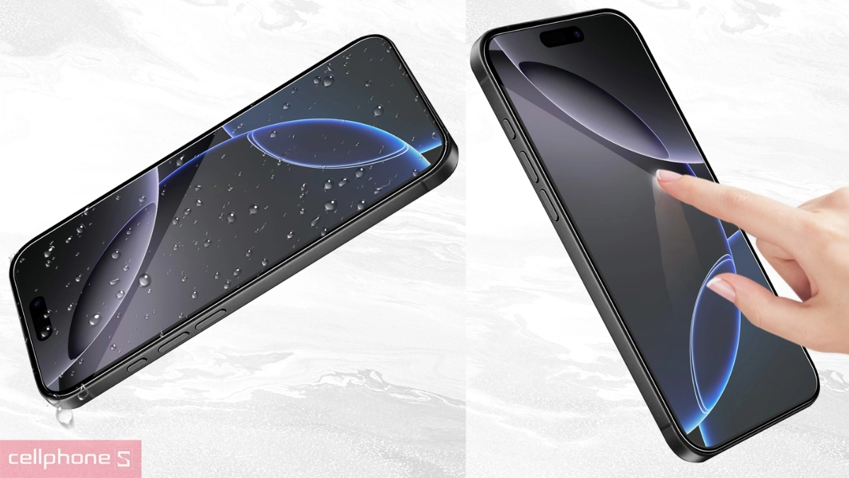 Lớp phủ chống bám dính hiện đại của kính cường lực iPhone 17 Zeelot Solidsleek Ultra HD Full