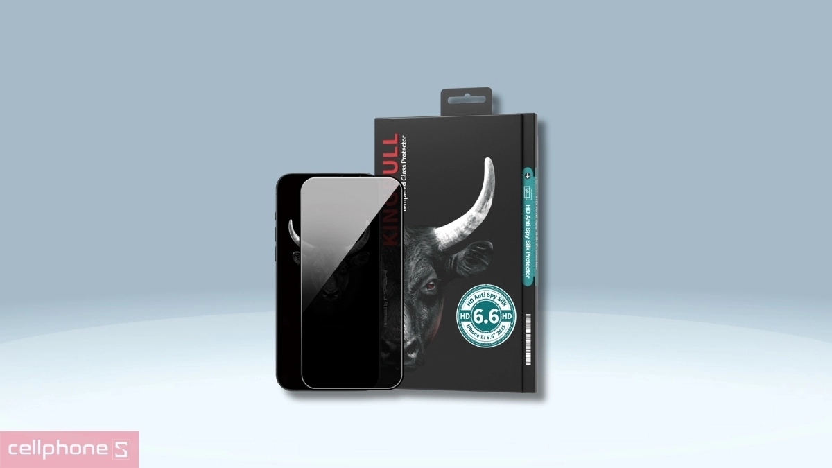 Khả năng bảo vệ màn hình tối ưu, kháng trầy xước ấn tượng của kính cường lực iPhone Air Mipow chống nhìn trộm Premium Full