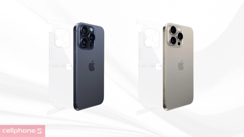 Dán PPF màn hình iPhone 15 Series Full - Bảo vệ lưng viền hiệu quả