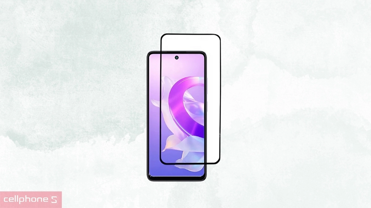 Dán kính cường lực màn hình ITEL P55 Plus full màn đen