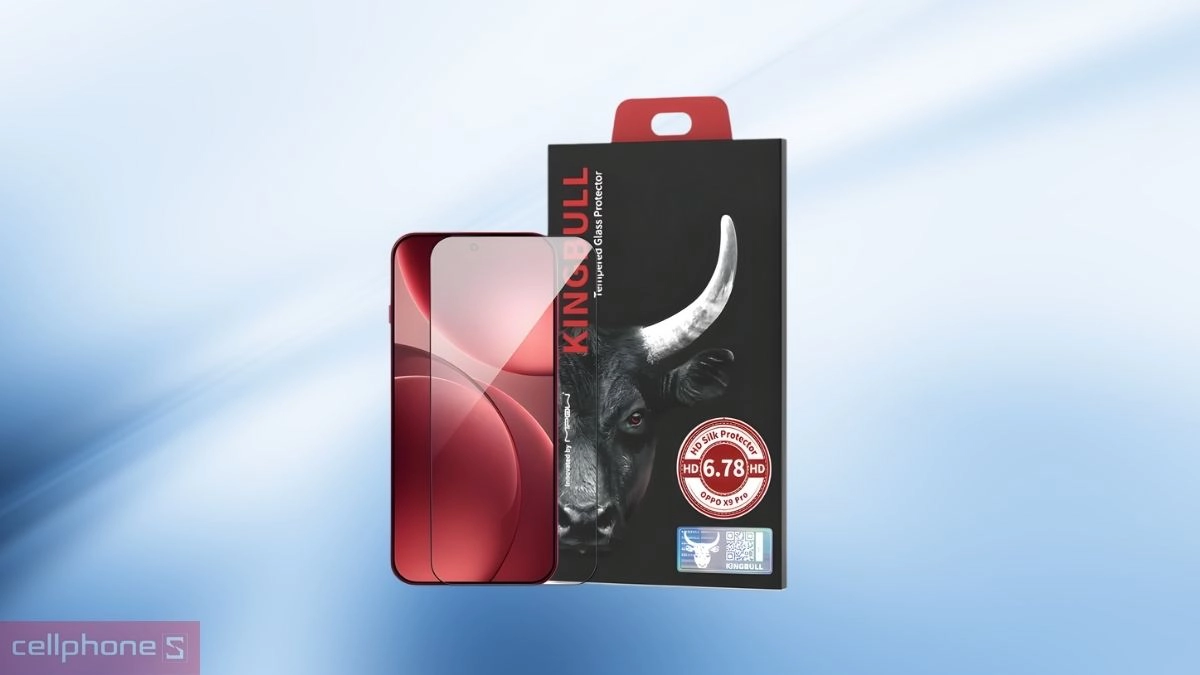 Dán kính cường lực màn hình Oppo Find X9 Mipow full viền đen cao cấp