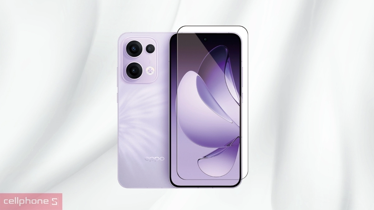 Kính cường lực OPPO Reno 13F Zeelot Full viền đen – Bảo vệ màn hình toàn diện 