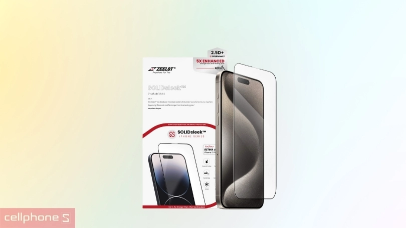 SOLIDsleek Retina Clear Glass thiết kế riêng cho iPhone