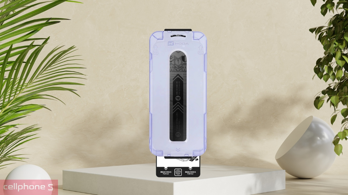 Thiết kế kính cường lực iPhone 17 Pro Hoda chống nhìn trộm Full