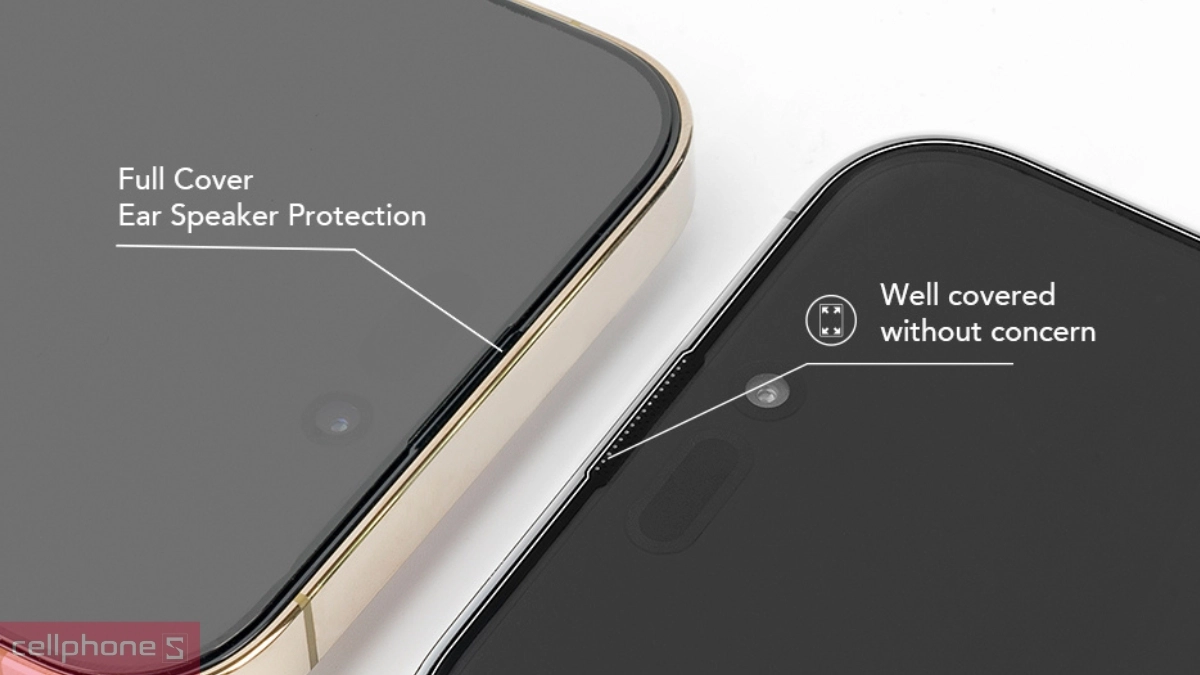 Thiết kế Kính cường lực iPhone 17 Pro Hoda Matte chống nhìn trộm full