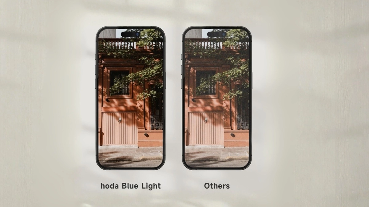 Lớp phủ nano kính cường lực iPhone 17 Pro Max Hoda chống ánh sáng xanh Hoda Full