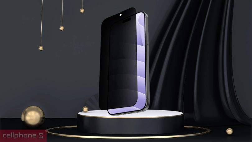 Dán cường lực iPhone 15 JCPal chống nhìn trộm Full cao cấp