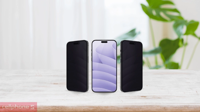 Dán cường lực iPhone 15 JCPal chống nhìn trộm Full cao cấp