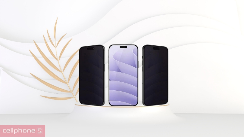 Dán cường lực iPhone 15 Plus JCPAL chống nhìn trộm - Tối ưu khả năng bảo mật