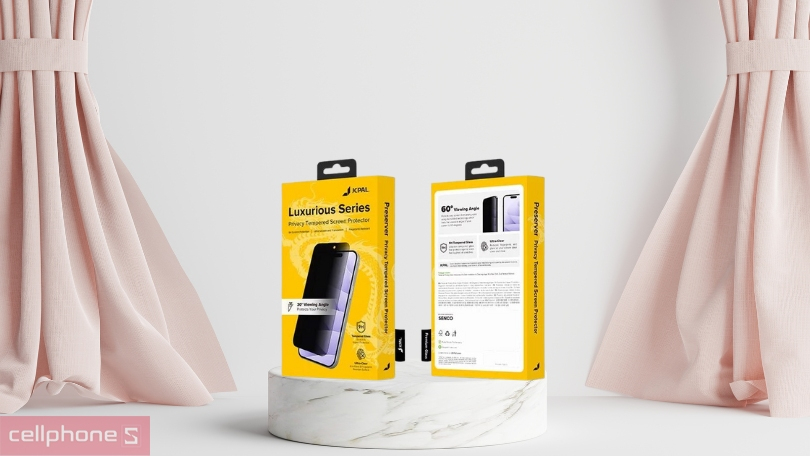 Dán cường lực iPhone 15 Plus JCPAL chống nhìn trộm - Tối ưu khả năng bảo mật
