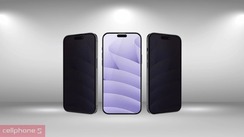 Dán cường lực iPhone 15 Pro JCPAL - Chống nhìn trộm hiệu quả