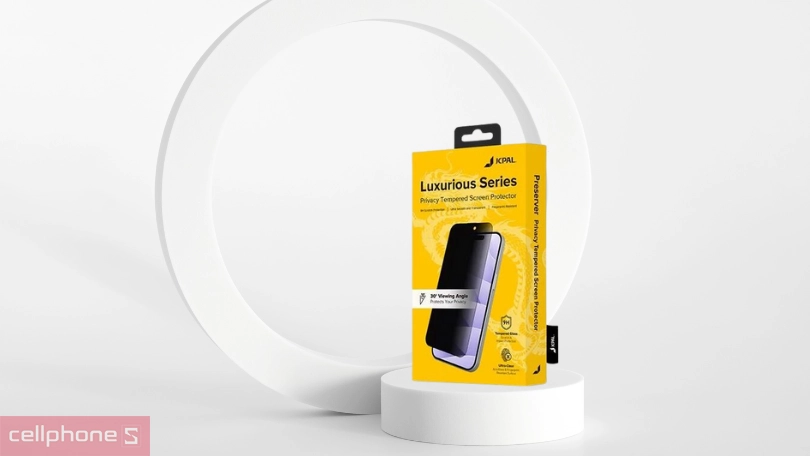 Dán cường lực iPhone 15 Pro Max JCPAL chống nhìn trộm - Bảo vệ an toàn, bền bỉ ấn tượng