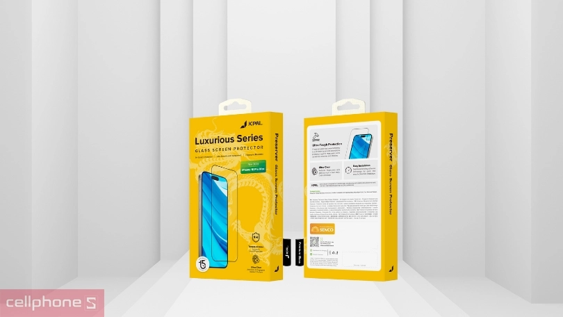 Độ bền kính cường lực iPhone 16 Plus JCPal Full