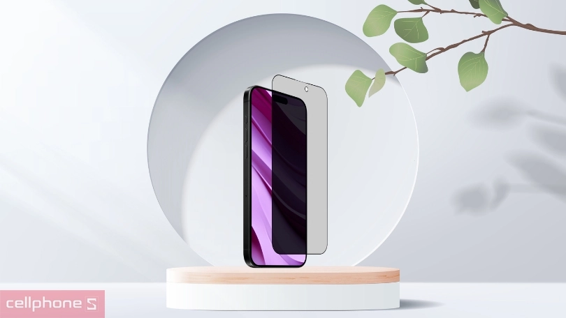 Tính năng kính cường lực iPhone 16 Pro Jcpal chống nhìn trộm