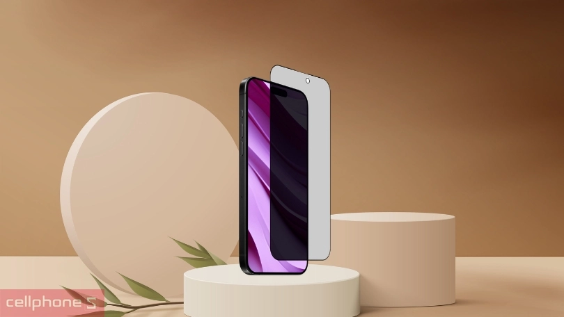 Chất lượng kính cường lực iPhone 16 Pro Max JCPAL chống nhìn trộm
