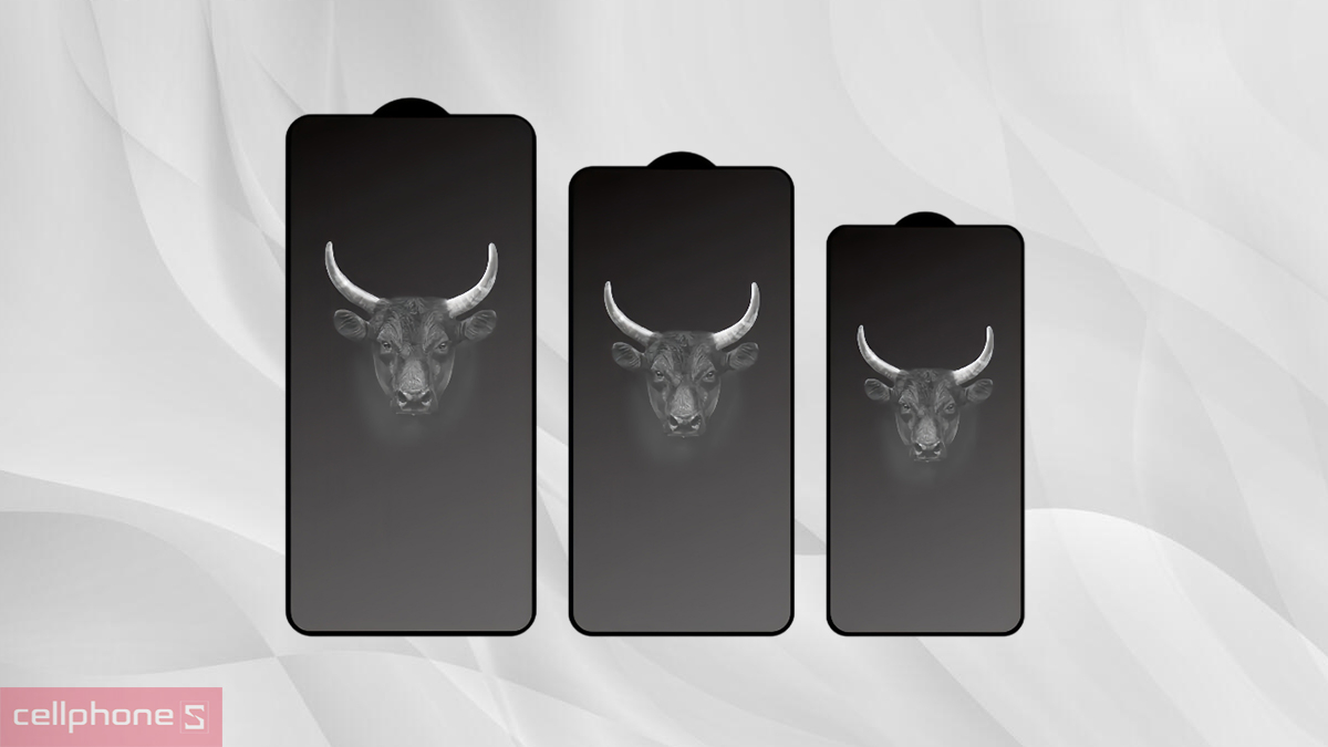 Không viền, trong suốt kính cường lực iPhone 12 Mini Mipow Premium Full DRS