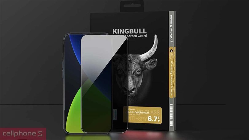 Apple iPhone 15 Pro Max dán chống nhìn trộm chống va đập Mipow Premium Privacy