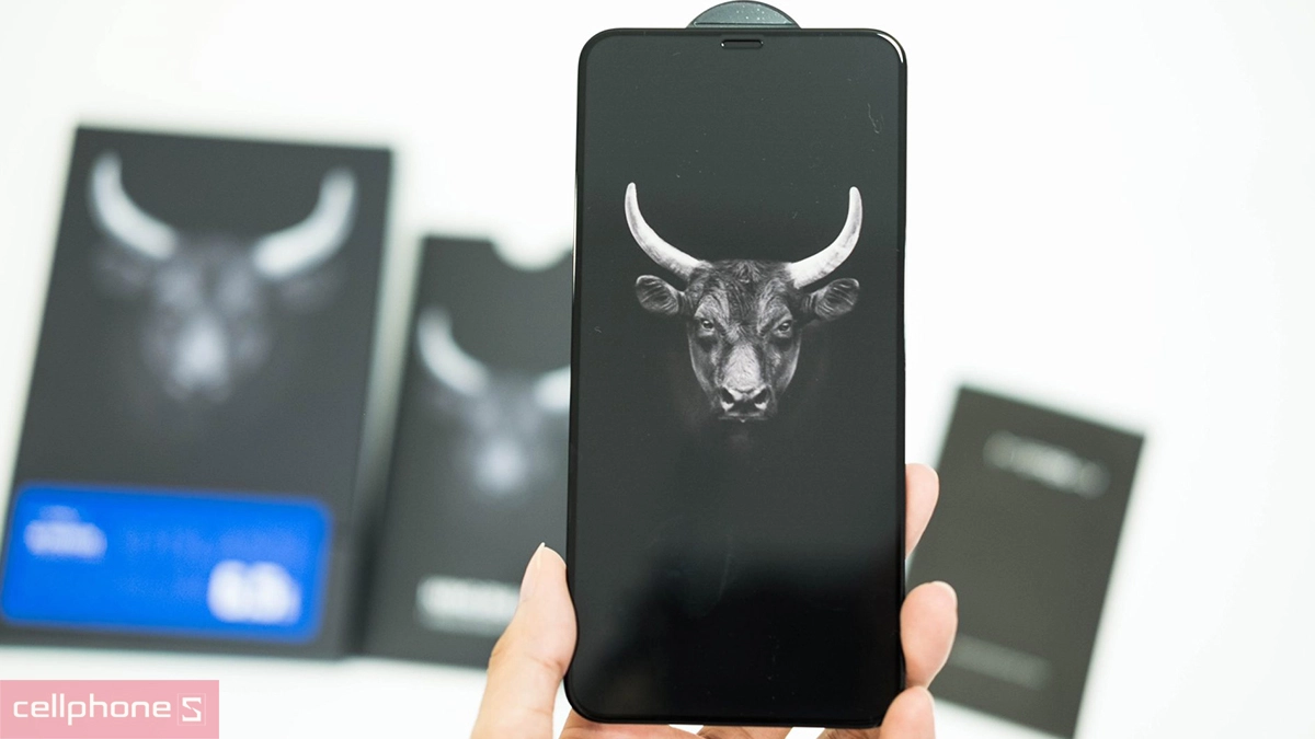 Độ cứng cao, ngăn bám bẩn kính cường lực iPhone 12 Mini Mipow nhám chống vân tay Premium Full DRS 