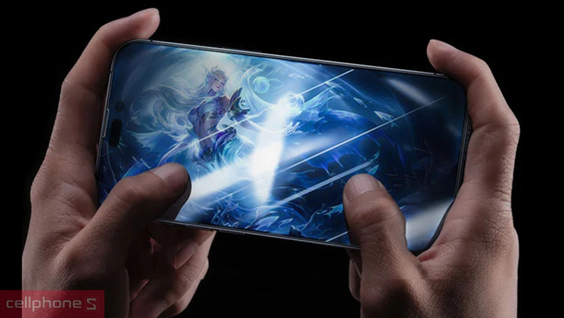 Kính cường lực chống va đập nhìn trộm iPhone 14 Pro Max Mipow Premium Privacy