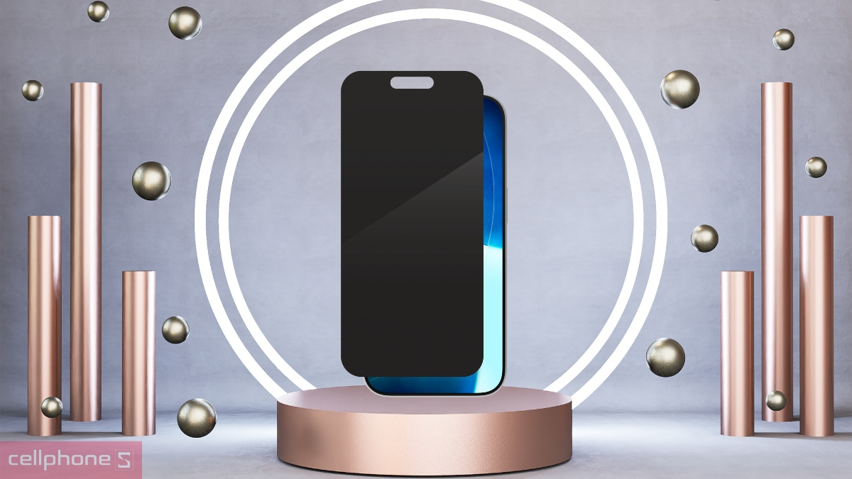 Chất liệu Kính cường lực iPhone 17 chống nhìn trộm Invisibleshield XTR