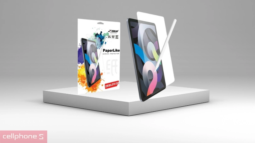 Dán màn hình Apple iPad Air 10.9 2024 Zeelot Paper Like Film cứng cáp, vừa vặn