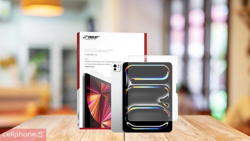 Kính cường lực Apple iPad Pro 11 2024 Zeelot Solidsleek - Bảo vệ tối ưu, thiết kế mỏng